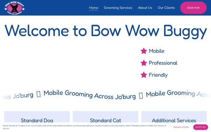 Screenshot ta' bowwowbuggy.co.za