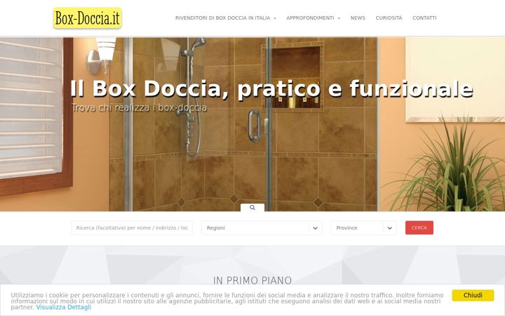 Screenshot of box-doccia.it