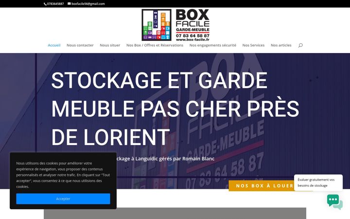 Screenshot stránky box-facile.fr