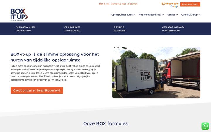 Screenshot of box-it-up.nl