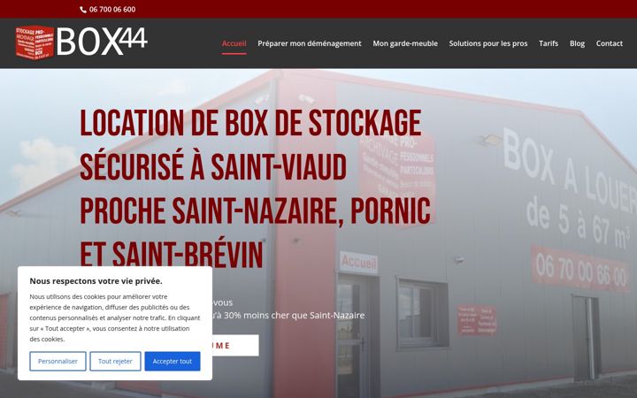 Screenshot of box44.fr