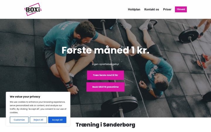 Screenshot of box6400.dk