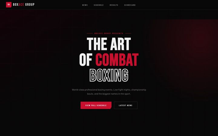 Screenshot of boxacegroup.com