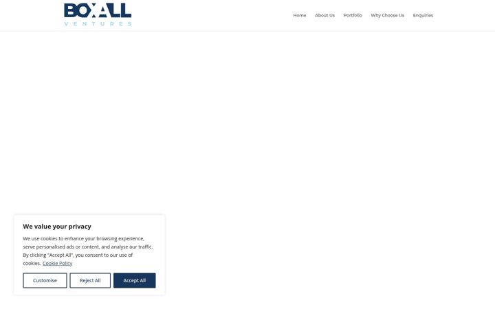 Screenshot of boxallventures.co.uk