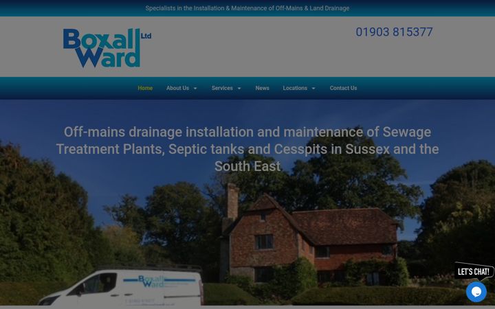 Screenshot of boxallward.co.uk