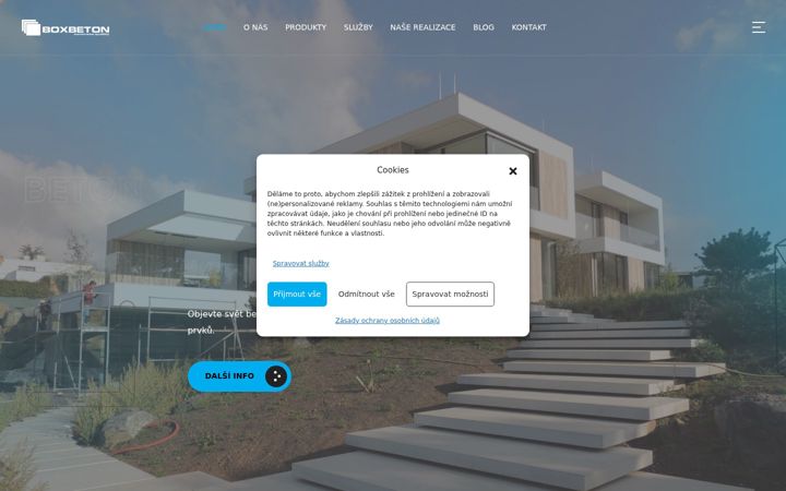 Screenshot of boxbeton.cz