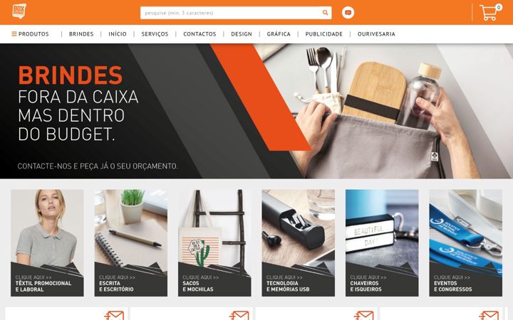 Screenshot of boxbrinde.com