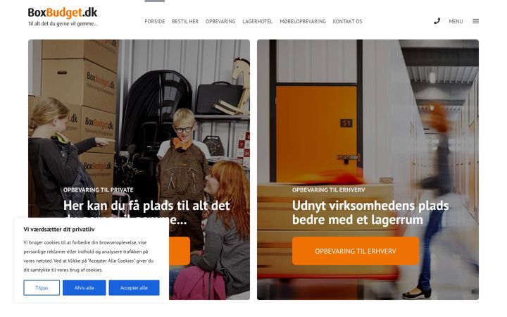 Screenshot of boxbudget.dk