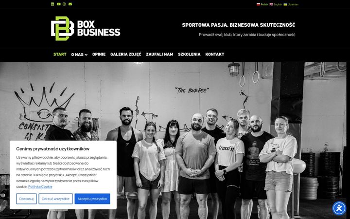 Snímek obrazovky boxbusiness.pl