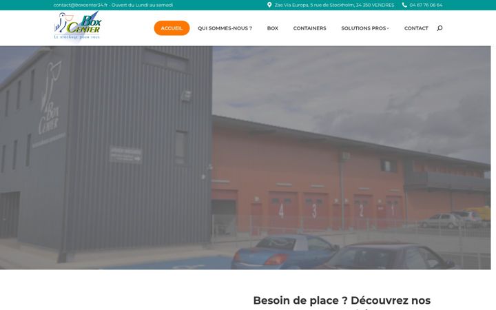 Screenshot stránky boxcenter34.fr