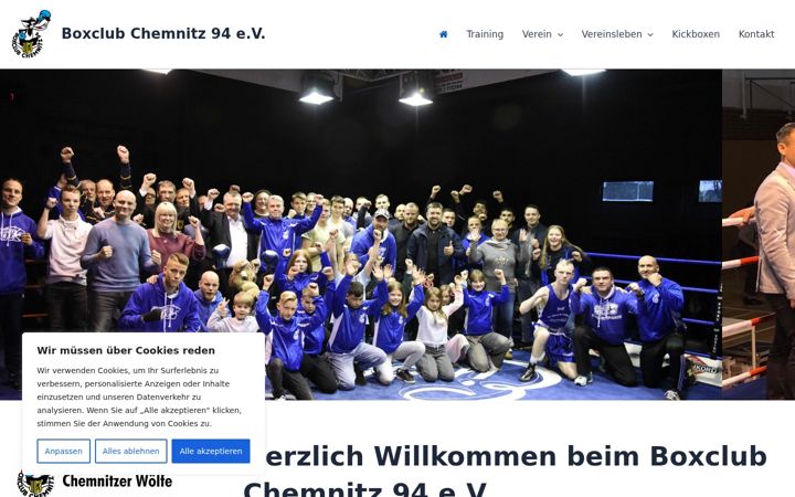 Screenshot of boxclub-chemnitz94.de