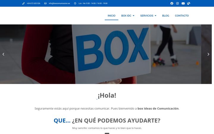 Screenshot of boxcomunicacion.es
