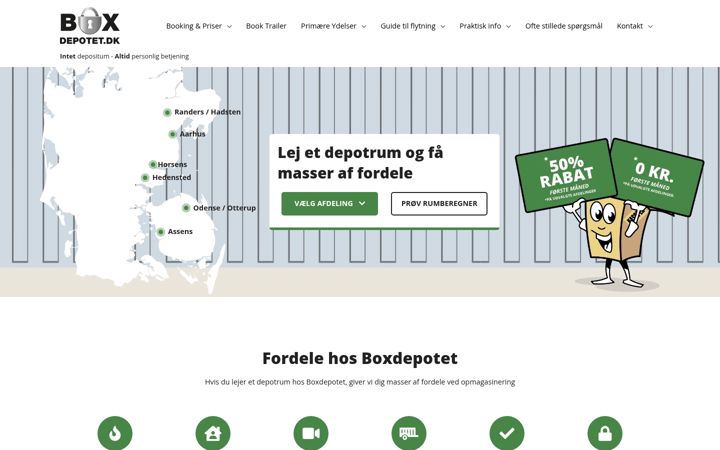Screenshot of boxdepotet.dk