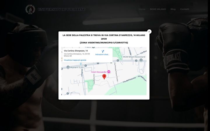 Captură de ecran a boxe-milano.it