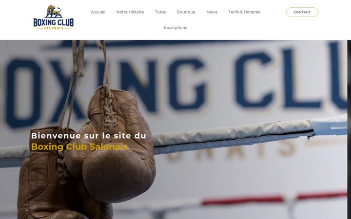 Screenshot of boxe-salon.fr