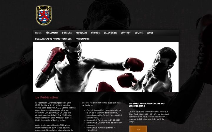 Screenshot of boxe.lu