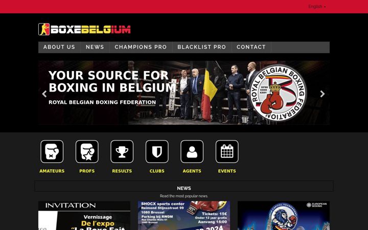 Screenshot of boxebelgium.be