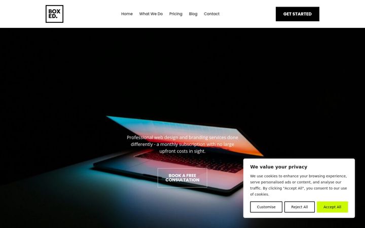 Screenshot of boxedbrands.co.uk