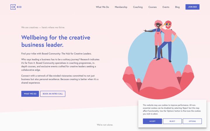 Screenshot of boxedcommunity.com