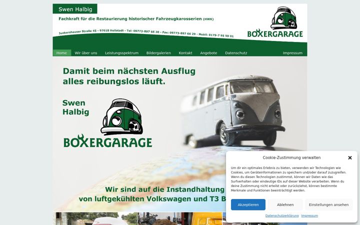 Screenshot of boxer-garage.com