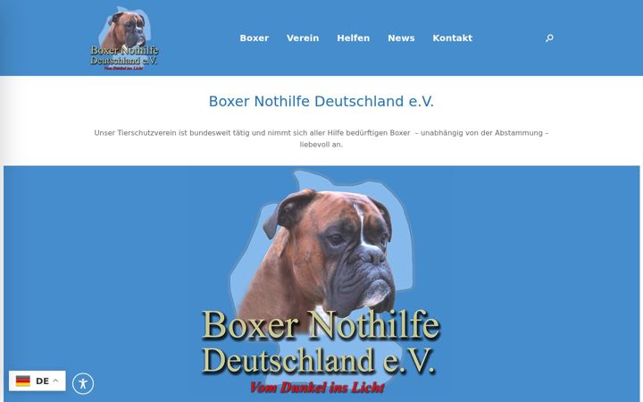 Screenshot di boxernothilfe.de