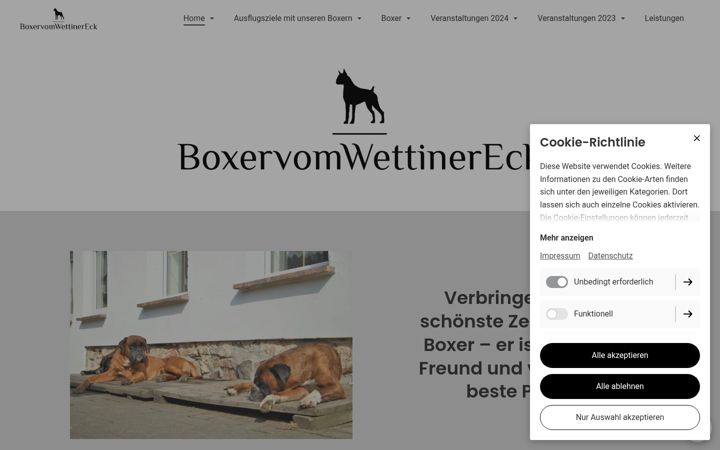 Screenshot of boxervomwettinereck.de