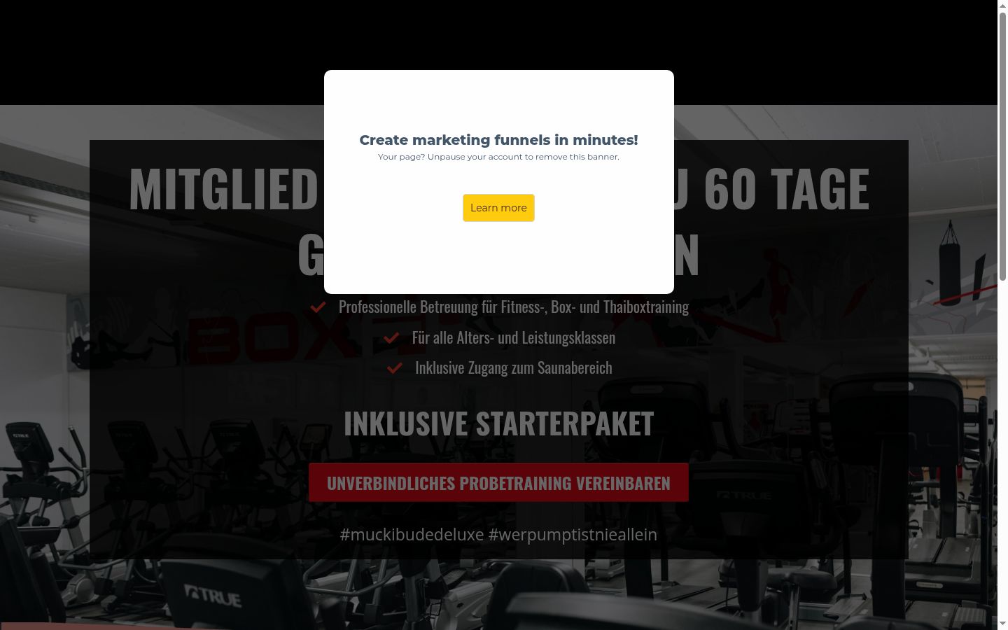 Screenshot des Einwilligungsbanners vor jeglicher Interaktion