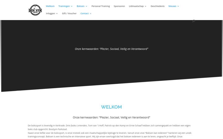 Screenshot of boxgym-parkstad.nl