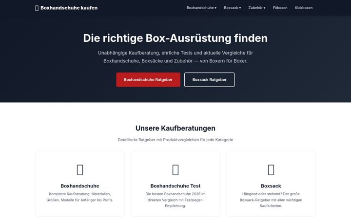 Screenshot of boxhandschuhe-kaufen.de