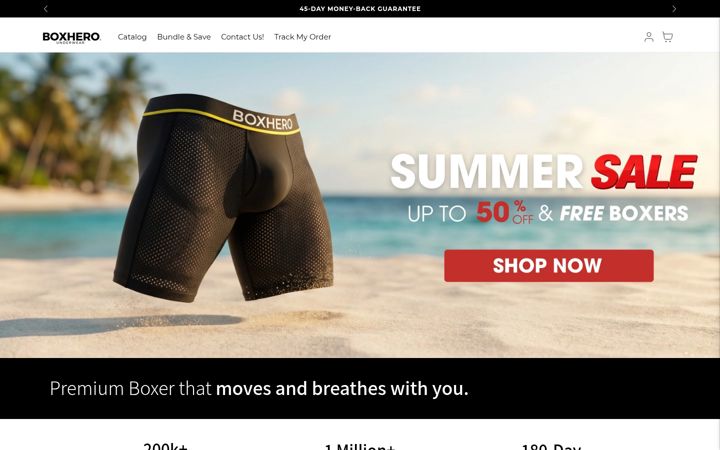 Screenshot of boxhero-us.com