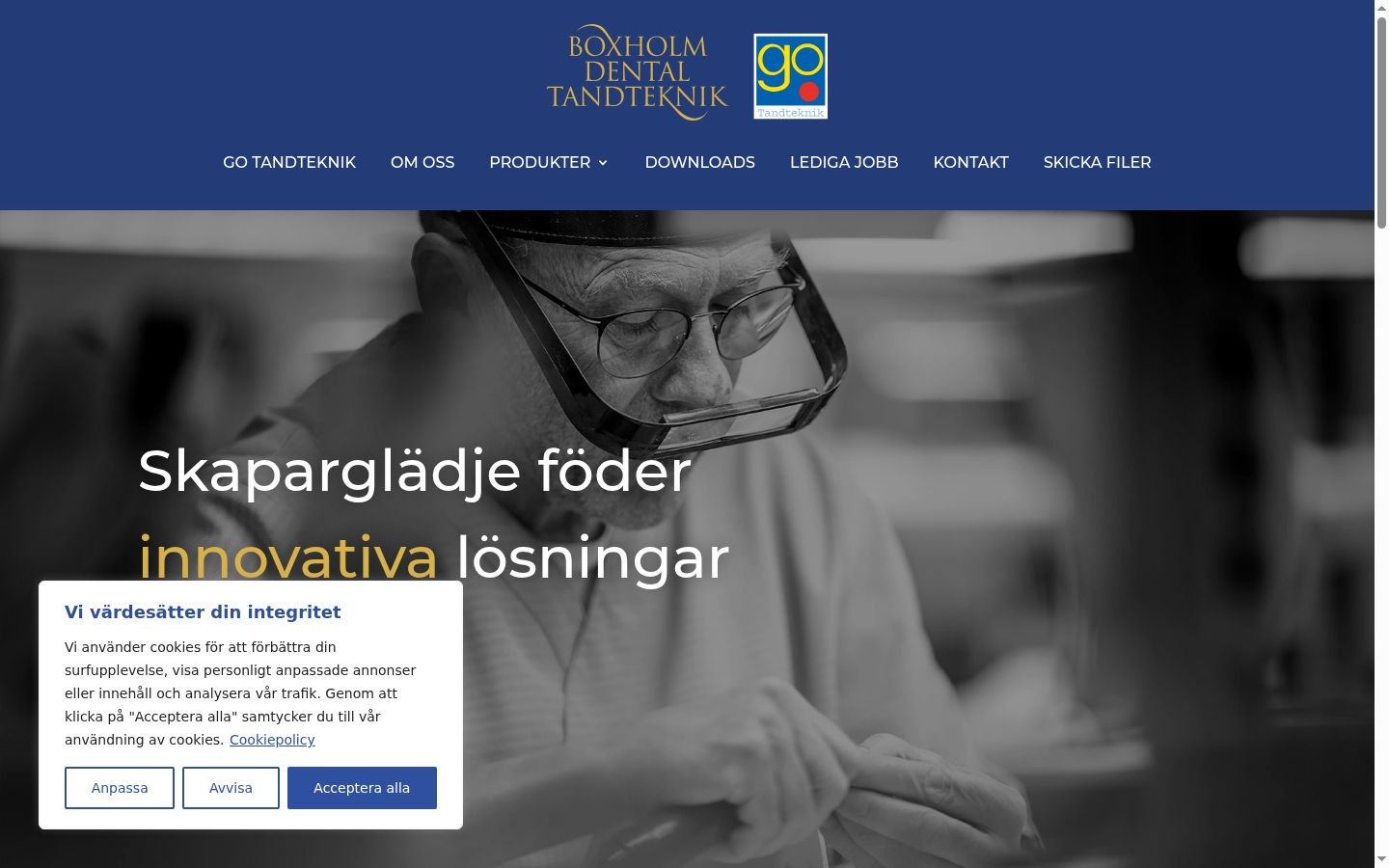 Képernyőkép a bármilyen interakció előtt megjelenő hozzájárulási bannerről