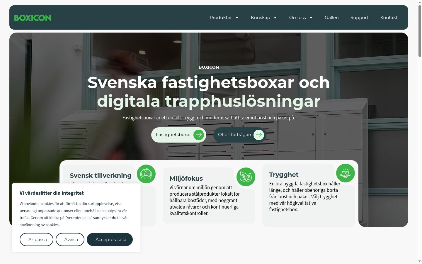 Snímek obrazovky baneru souhlasu zobrazeného před jakoukoli interakcí