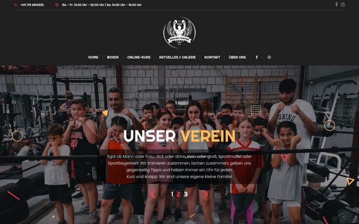 Screenshot of boxing-koeln.de