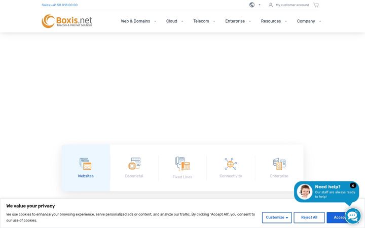 Screenshot of boxis.net
