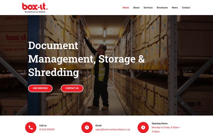 Screenshot ta' boxit-northscotland.co.uk