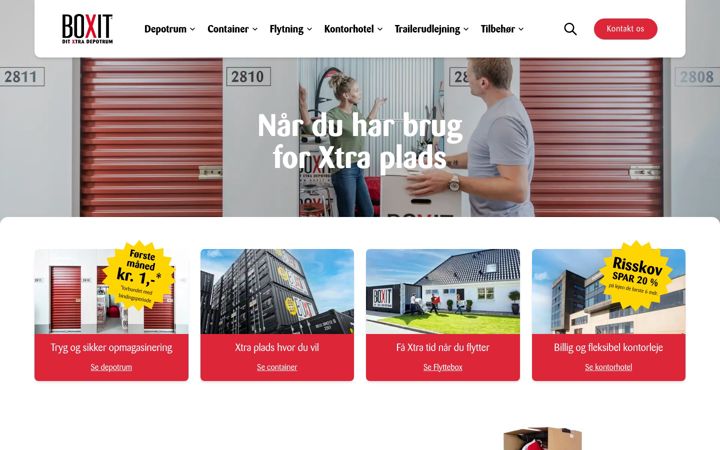 Screenshot of boxit.dk