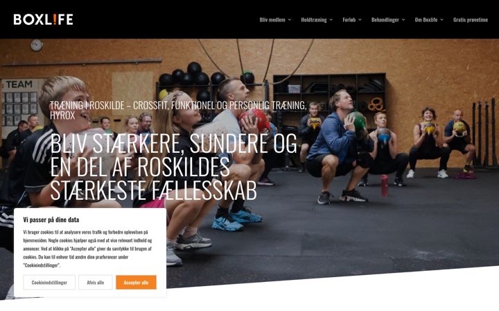 Screenshot of boxlife.dk