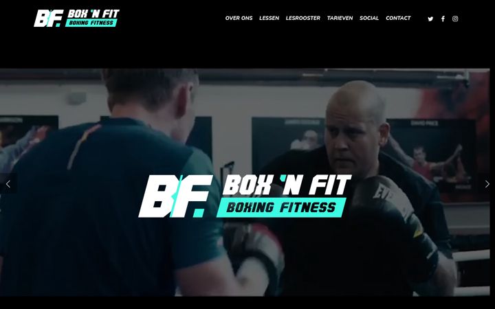Screenshot of boxnfit.nl