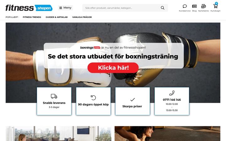 Screenshot of boxningsshopen.se
