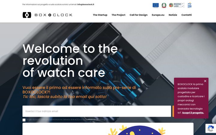 Screenshot of boxoclock.it