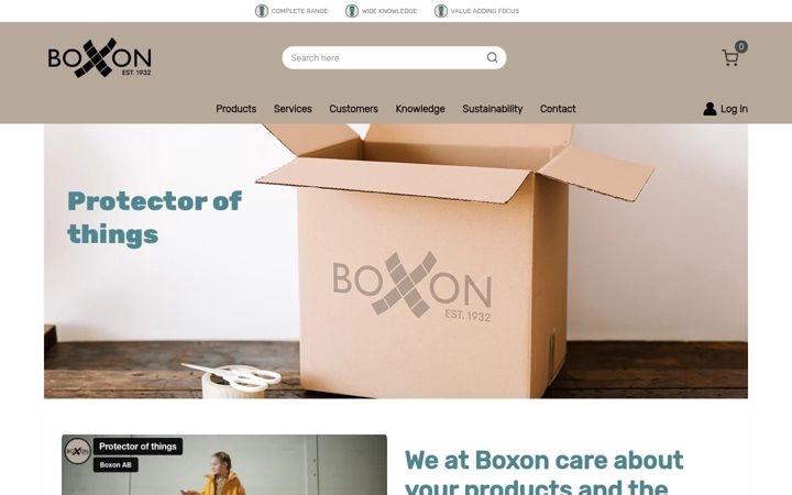 Screenshot of boxon.com