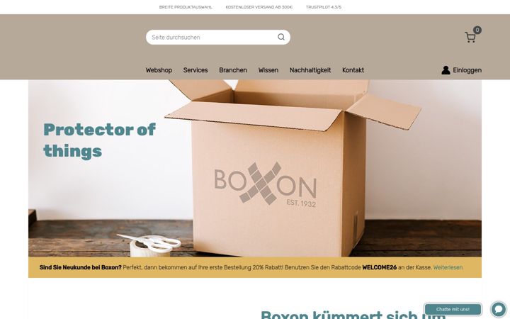 Screenshot of boxon.de
