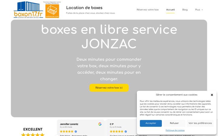 Screenshot stránky boxon17.fr