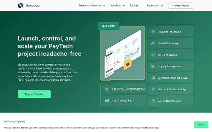 Screenshot of boxopay.com