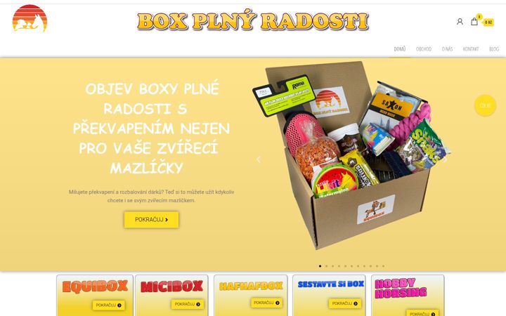 Zrzut ekranu boxplnyradosti.cz