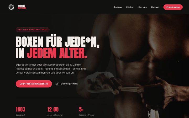 Screenshot of boxring-woelfersheim.de