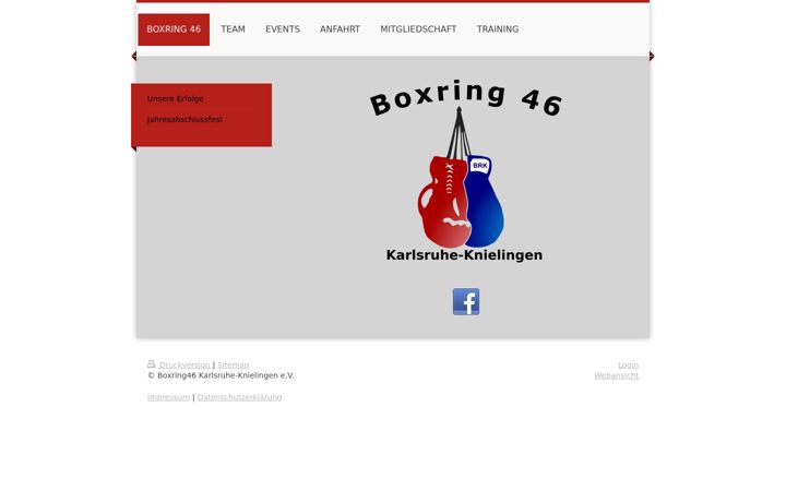 Screenshot of boxring46.de