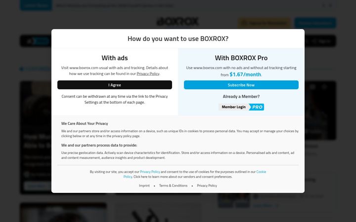 Screenshot of boxrox.com