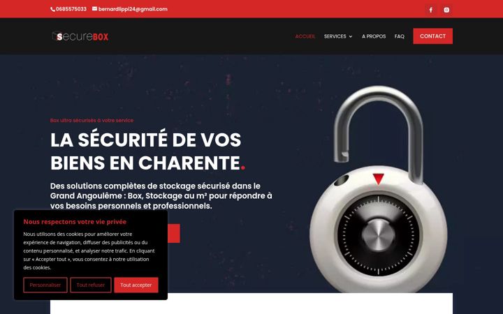 Screenshot of boxsecure.fr
