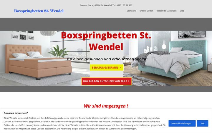 Screenshot of boxspringbetten.online